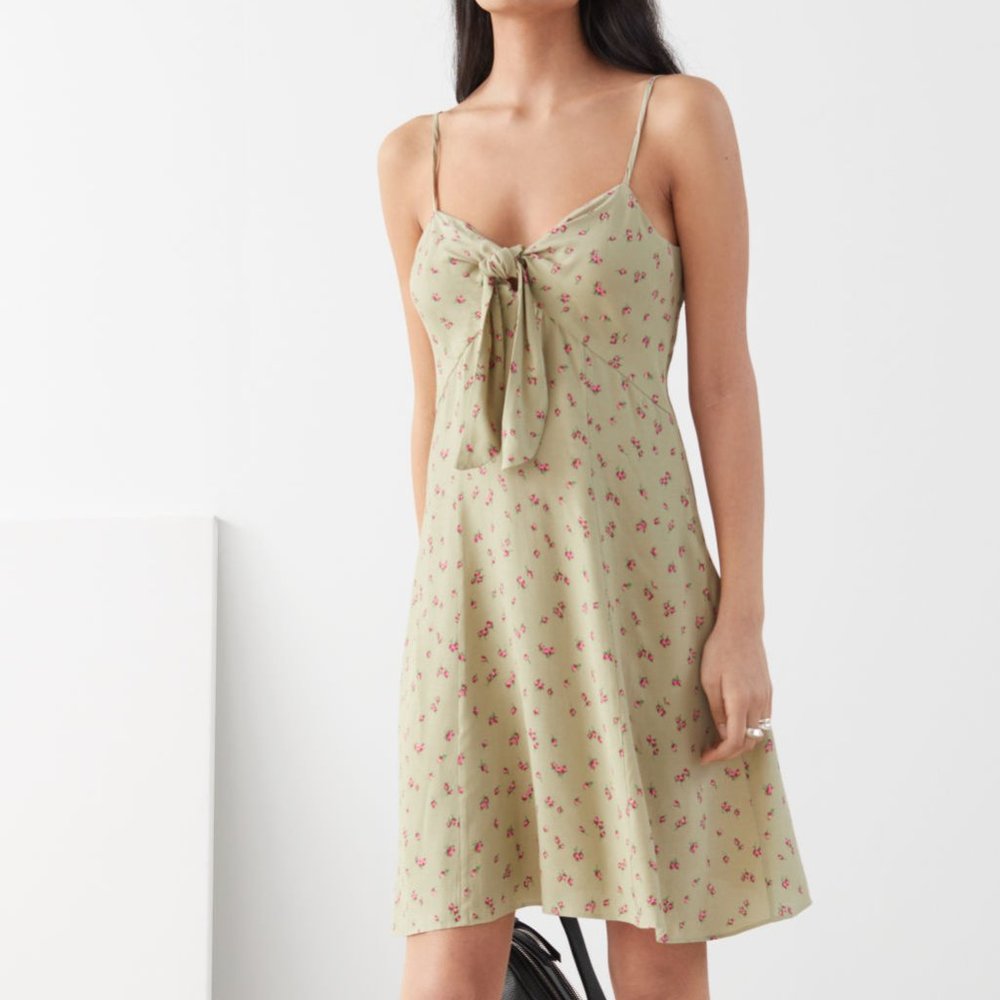 Front Tie Mini Dress